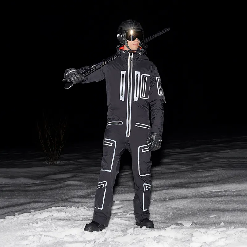 BOGNER One Piece Ski Suits Men Black W026-2
