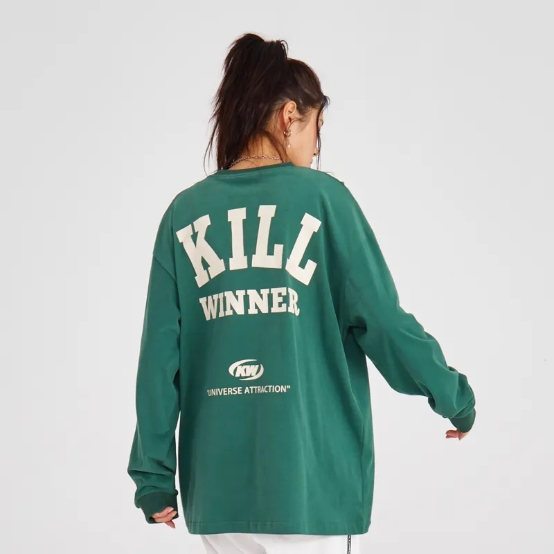 KILLWINNER Straight Long Sleeved T Shirt Unisex-20