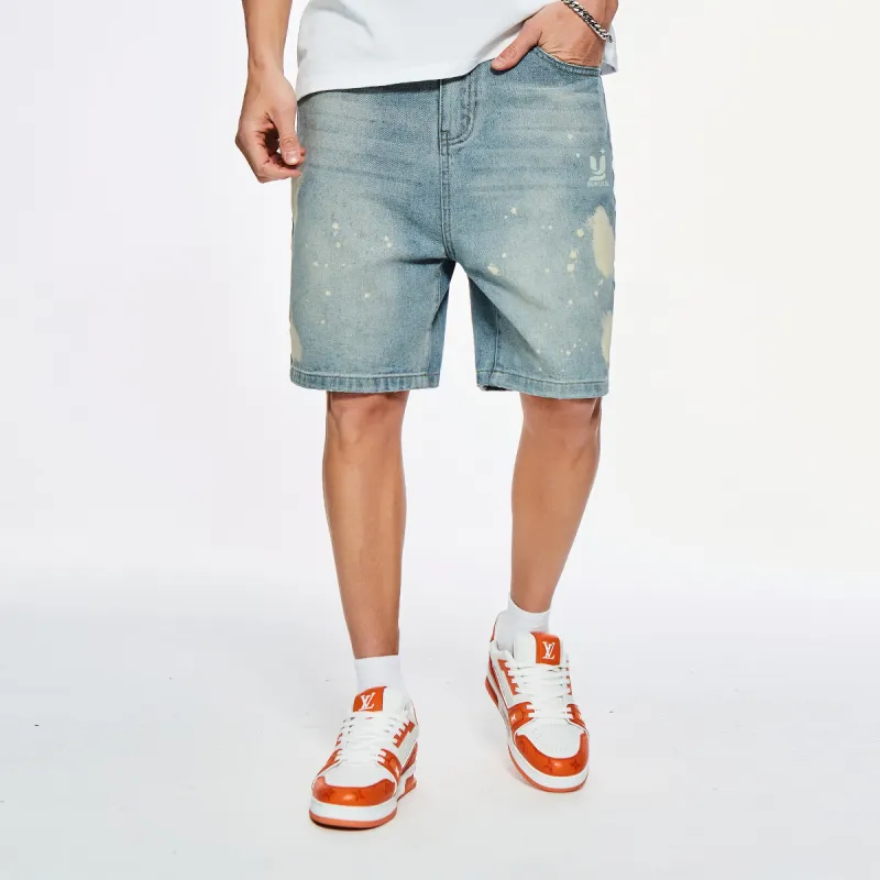 GUKUUL Denim Shorts Unisex Nostalgic Blue-2