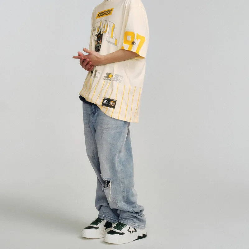 Staple X STARTER X Staple T Shirts Unisex Birch White-4