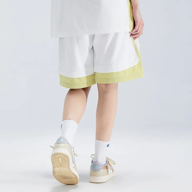 LAMLICKA Sports Shorts Unisex White-5