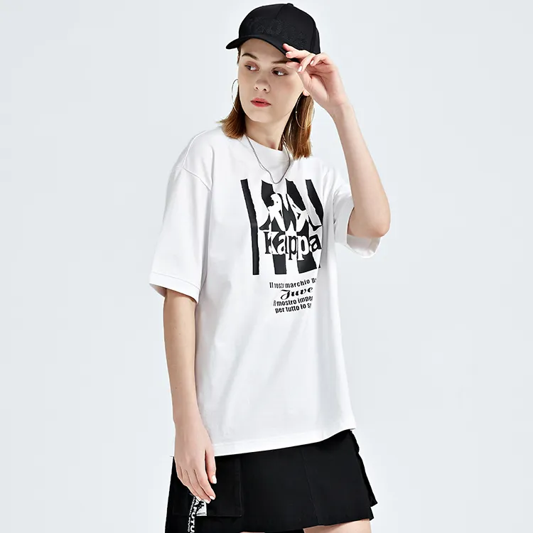 Kappa Drop Shoulder Sleeve T-Shirt Unisex Bleach-4