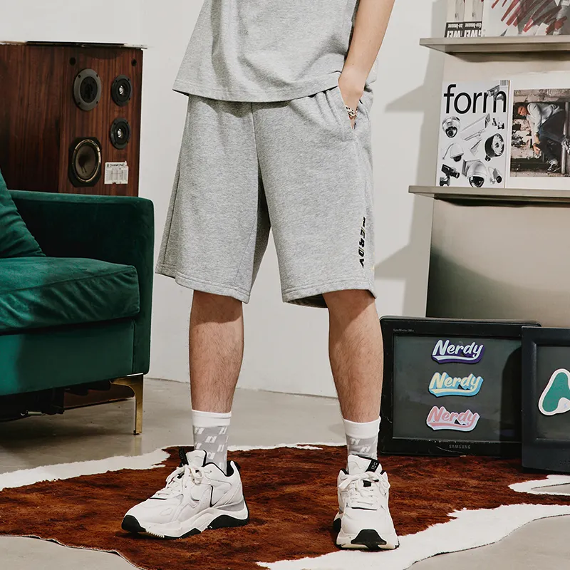 Nerdy Sports Shorts Unisex Gray-5