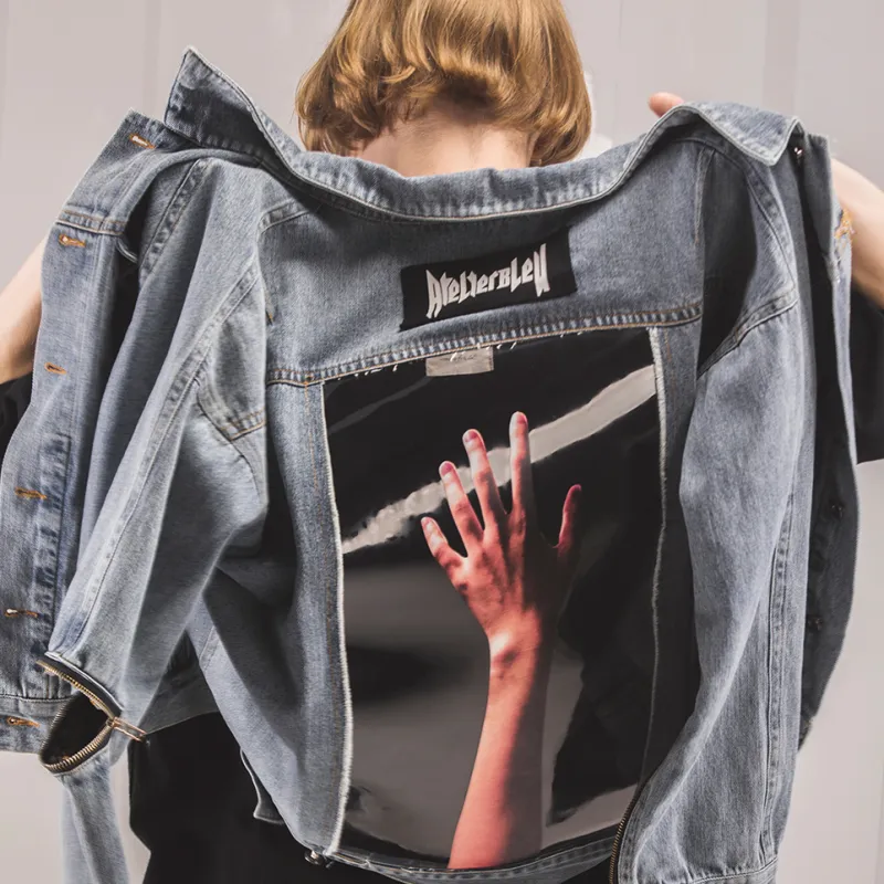 ATELIER BLEU Loose Fit Denim Jacket Unisex Blue-3