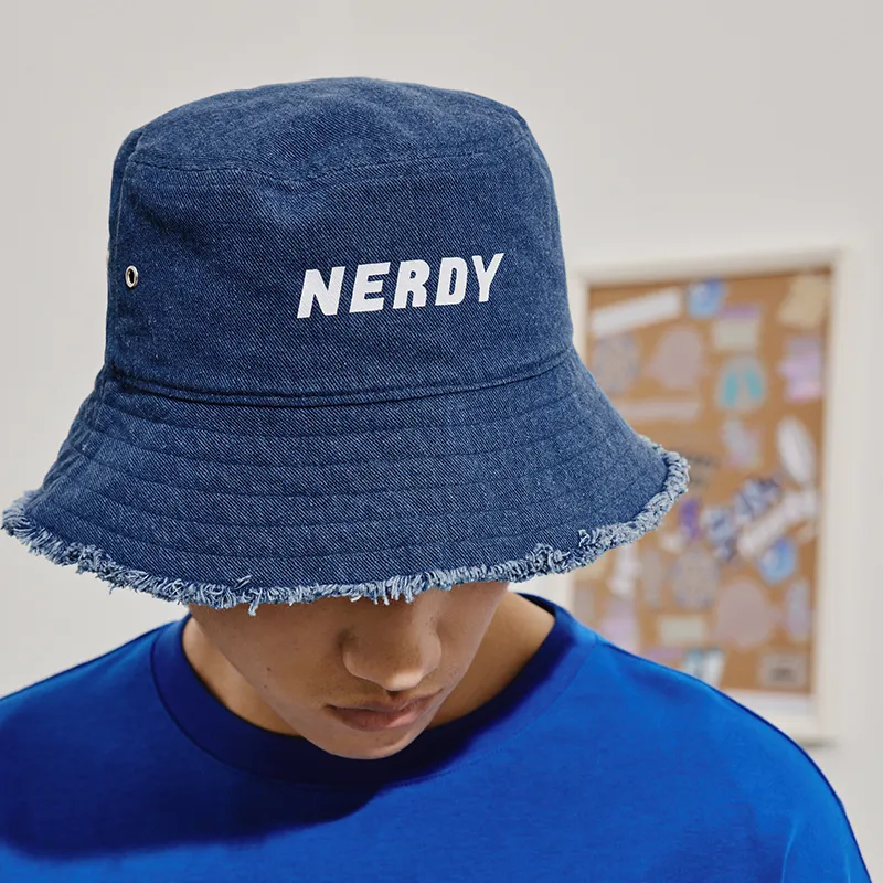 Nerdy Bucket Hats Unisex Blue-1