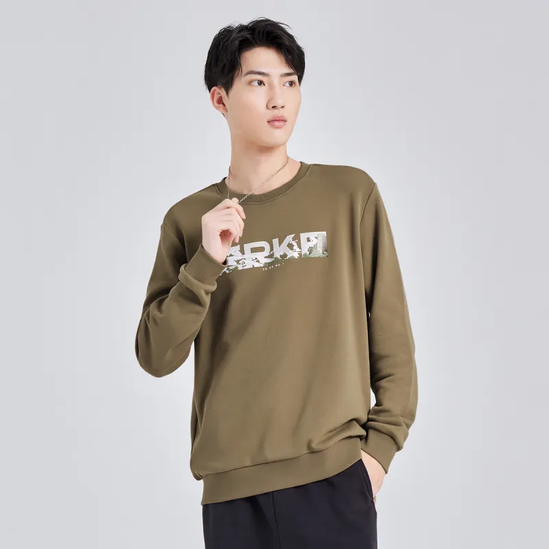 Erke Sweatshirts Men Latte Brown-2