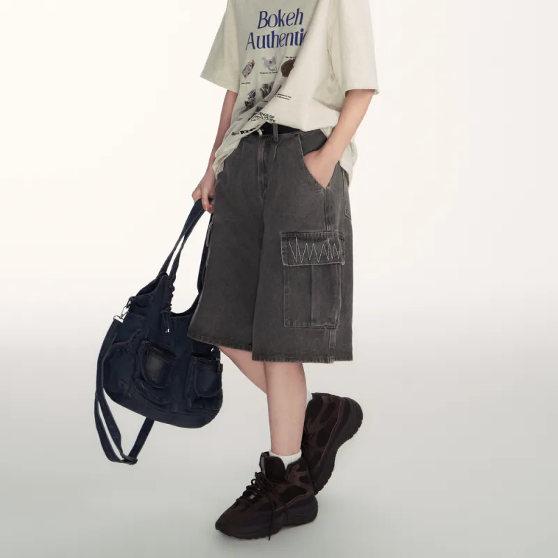 TGNS Denim Shorts Unisex-5