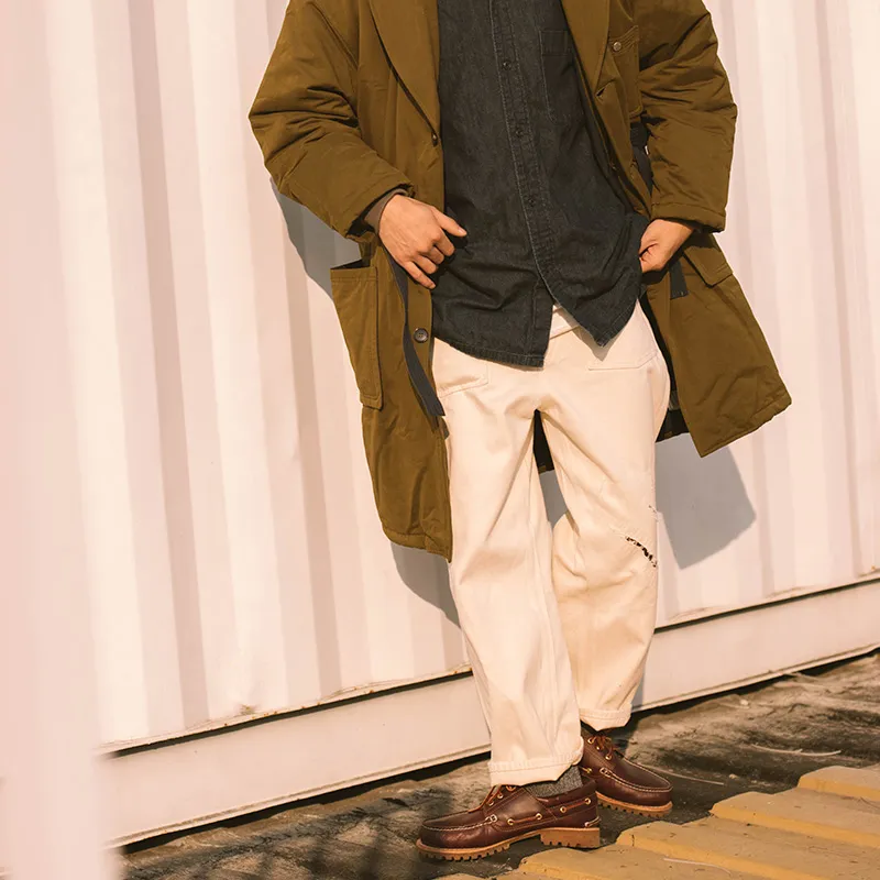 TEKABLU Casual Pants Unisex Ecru-8
