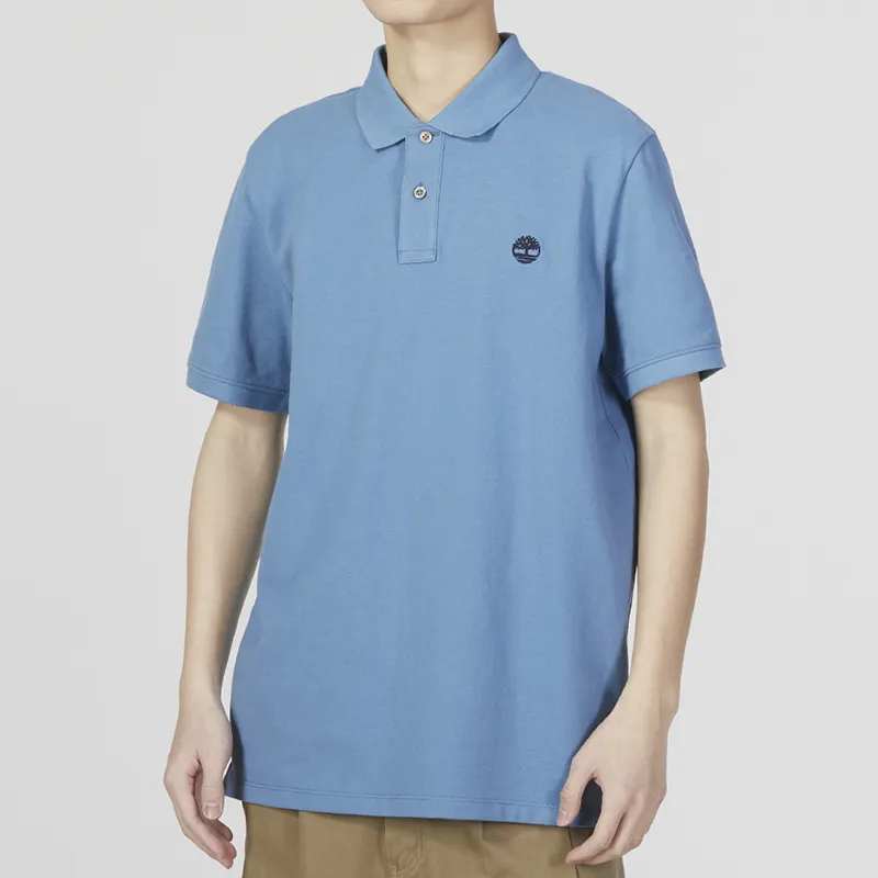 Timberland Polo Shirt Men's Sky Blue-4