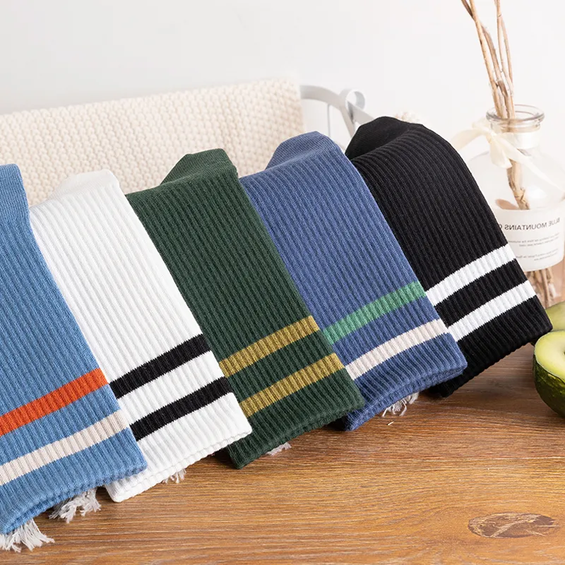 SHIWAJI Mid Calf Socks Unisex 5 Pack-7