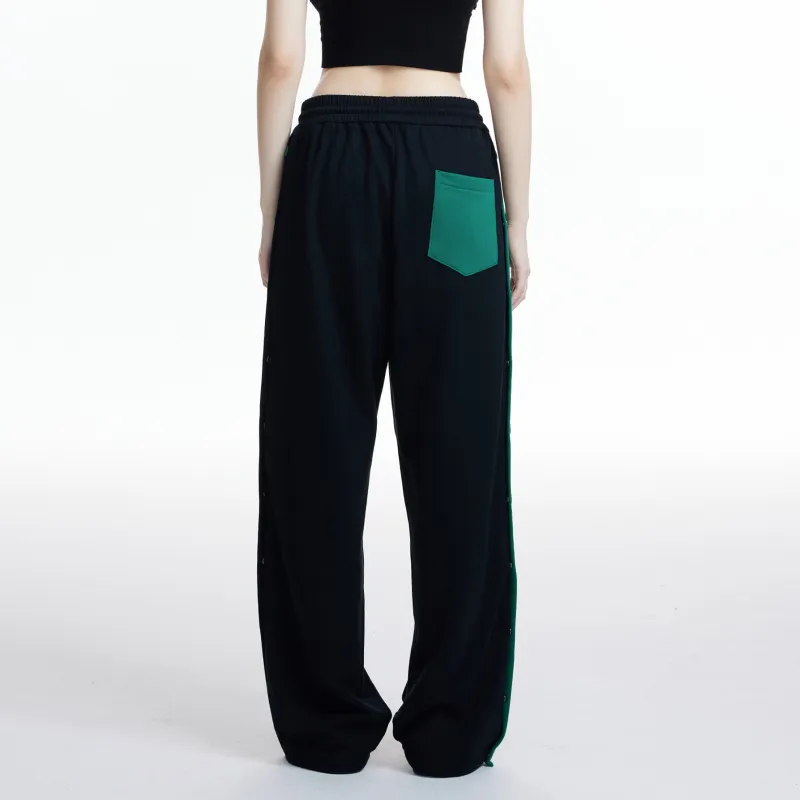 LIUREGALI Casual Pants Unisex Black-3