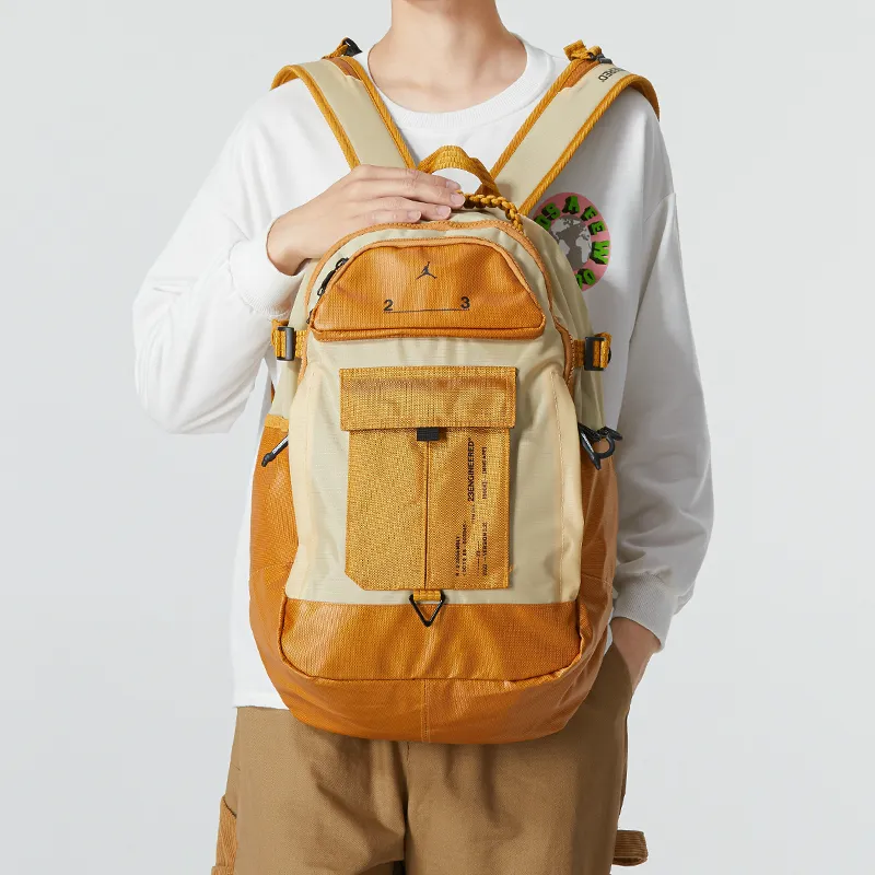 Jordan Fabric Backpack Regular Unisex Sandy Thorn Brown-2