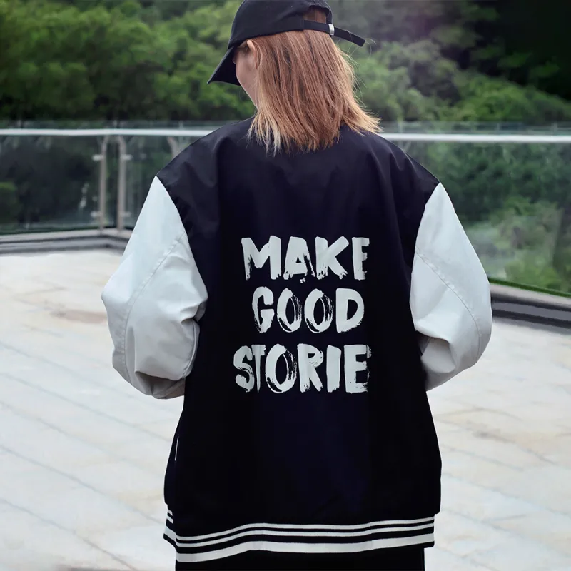 Yvette Thin Baseball Jacket Fall Unisex-3