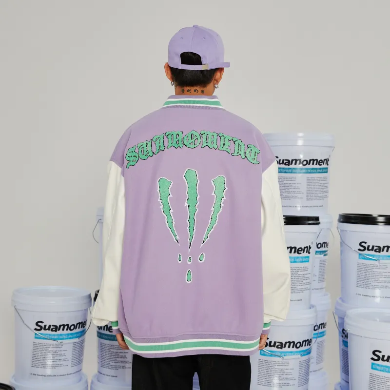 Suamoment 2023 Spring/summer Baseball Jacket Unisex-19
