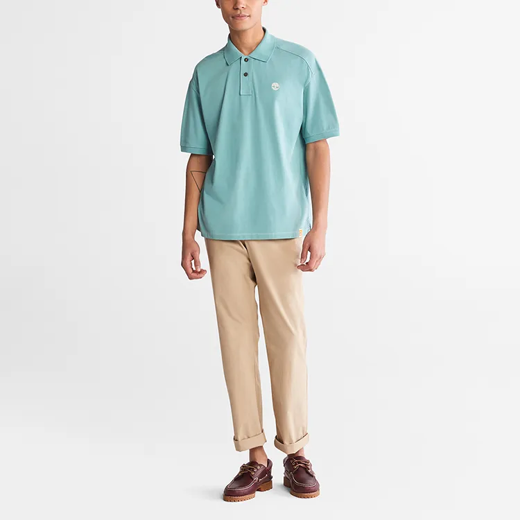 Timberland Polo Shirt Men's Ore Blue-2