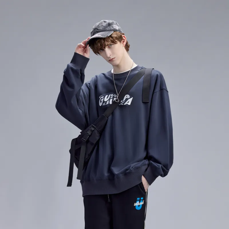 Guuka Crewneck Sweatshirt Men's Dark Gray-6