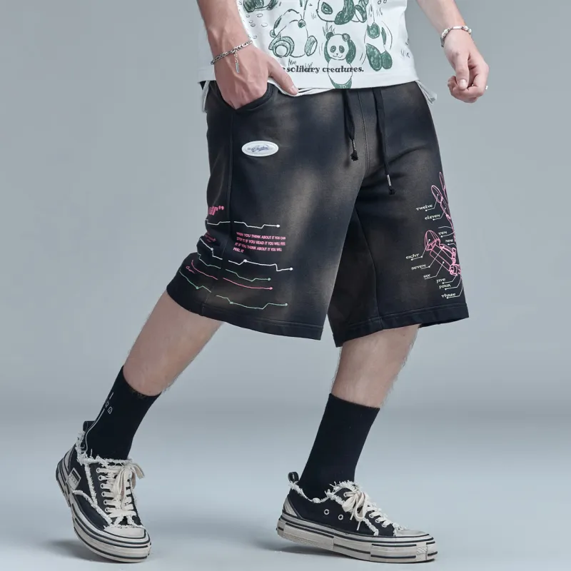 Guuka Casual Shorts Unisex Black-5