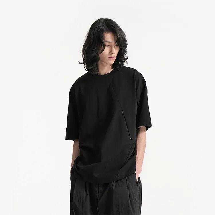 HUANXIANGZHE T Shirts Unisex Black-2