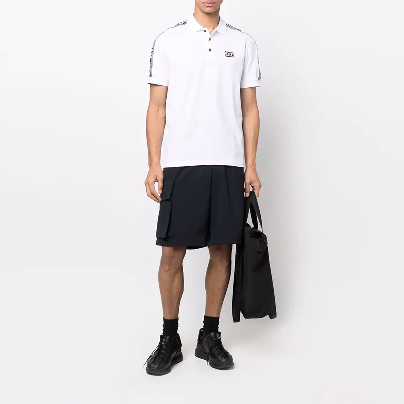 EMPORIO ARMANI EA7 SS22 Polo Shirt Men's White-2