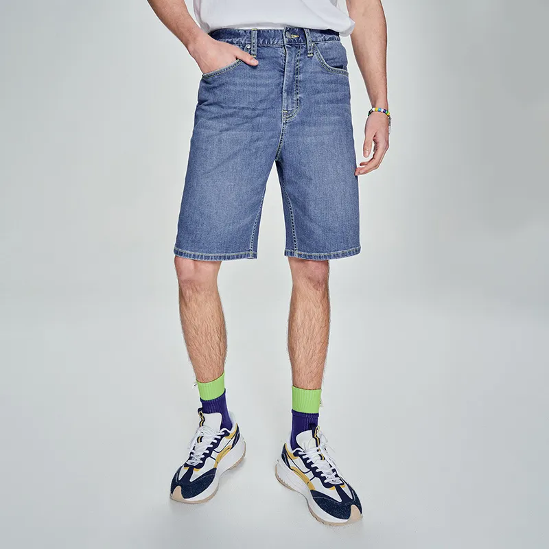 Lee Denim Shorts Men Light Blue-5