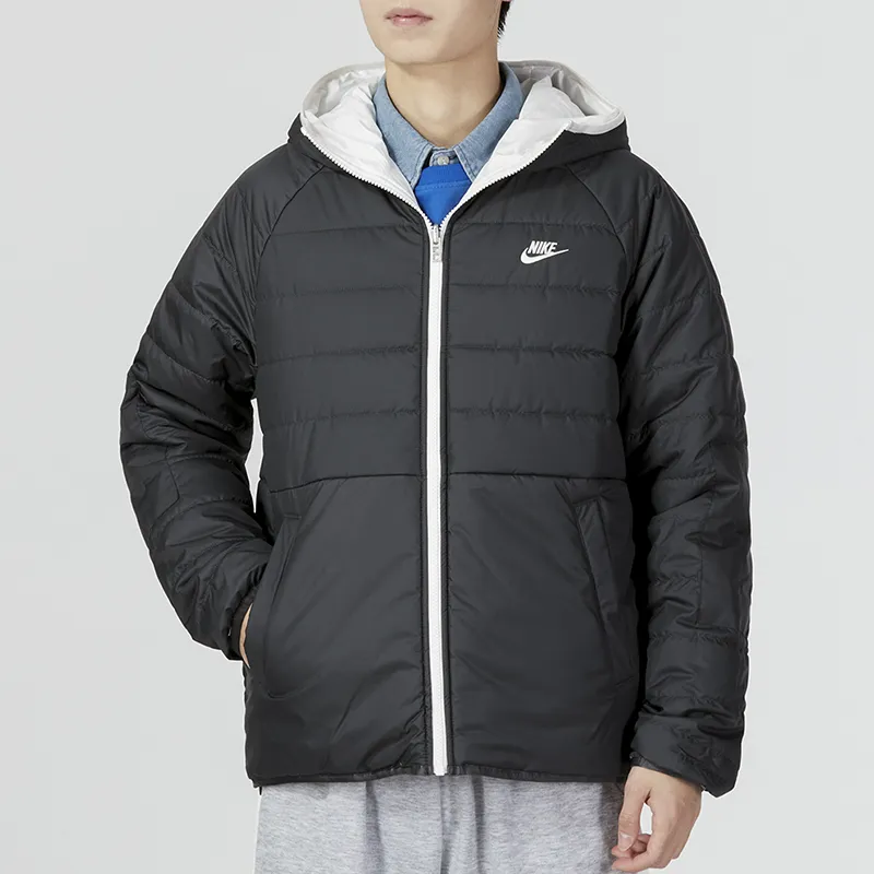 Nike Puffer Jackets Men Black-5