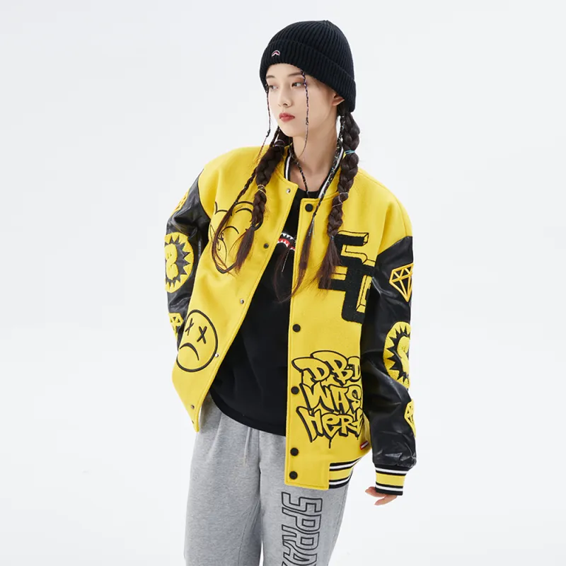 SPRAYGROUND Baseball Jacket Spring Unisex-7
