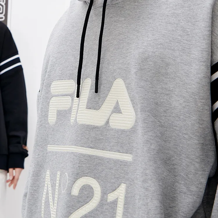 N°21 X FILA FUSION Sweatshirts Unisex Mist Heather Gray-2