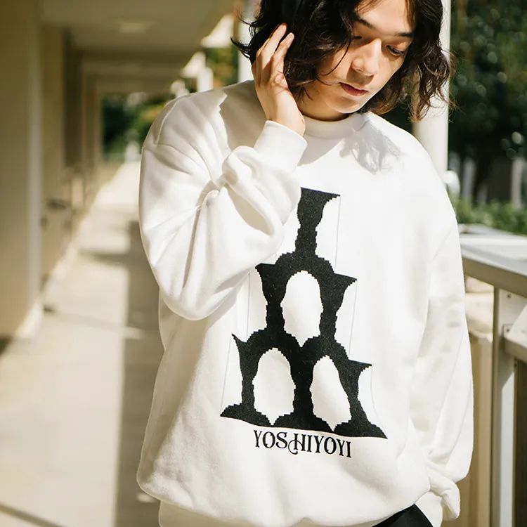 YOSHIYOYI Crew Neck Loose Fit Heavyweight Sweatshirt Unisex-8