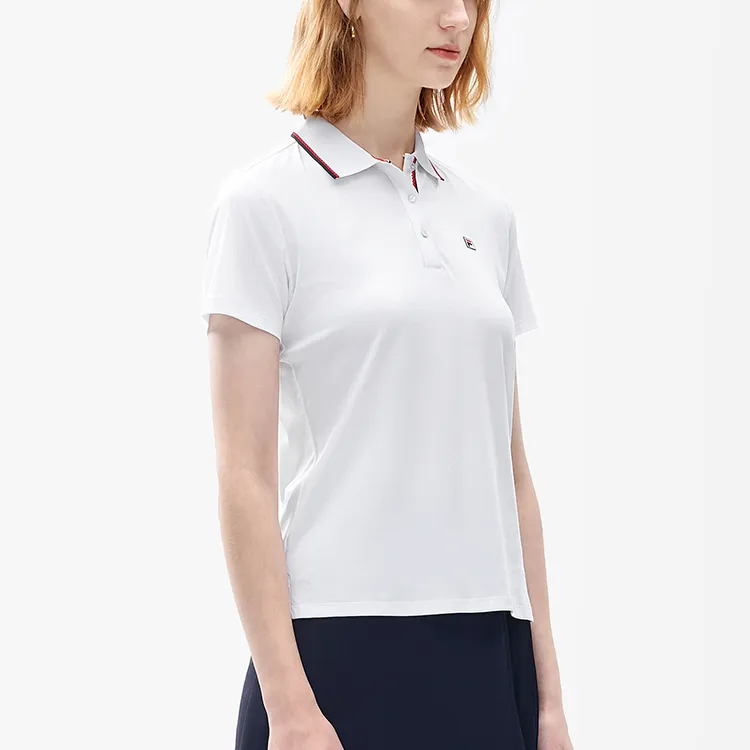 FILA Polo Shirts Women's Standard White-5