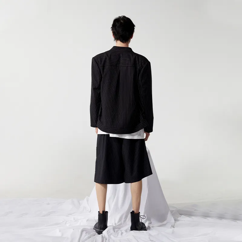 Cheng Jin Yi Bureau Loose Fit Jacket Men's Black-2