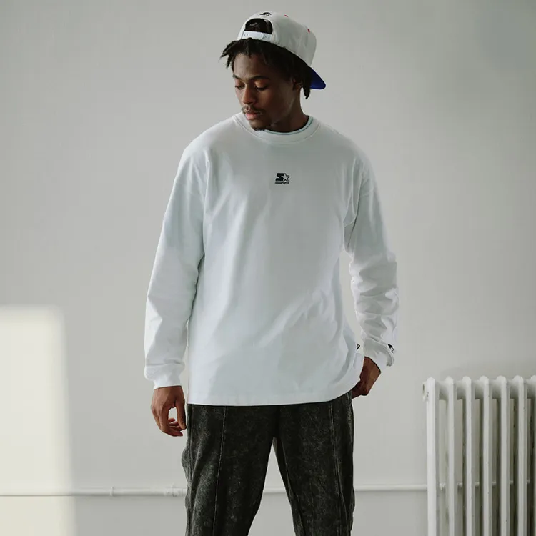 STARTER Straight Long Sleeved T Shirt Unisex-4