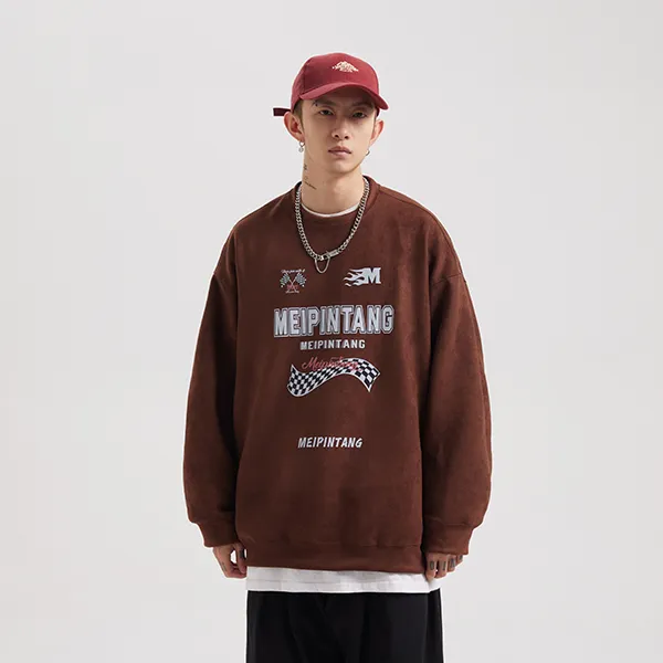 MEIPIN TANG Crew Neck Loose Fit Sweatshirt Unisex-2