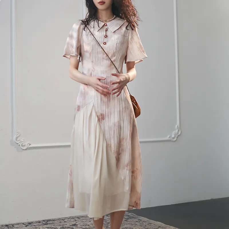 ANNECHEN Short Sleeved Dresses Women's-6