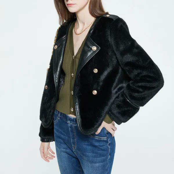 DKNY Jackets Women's Black-4