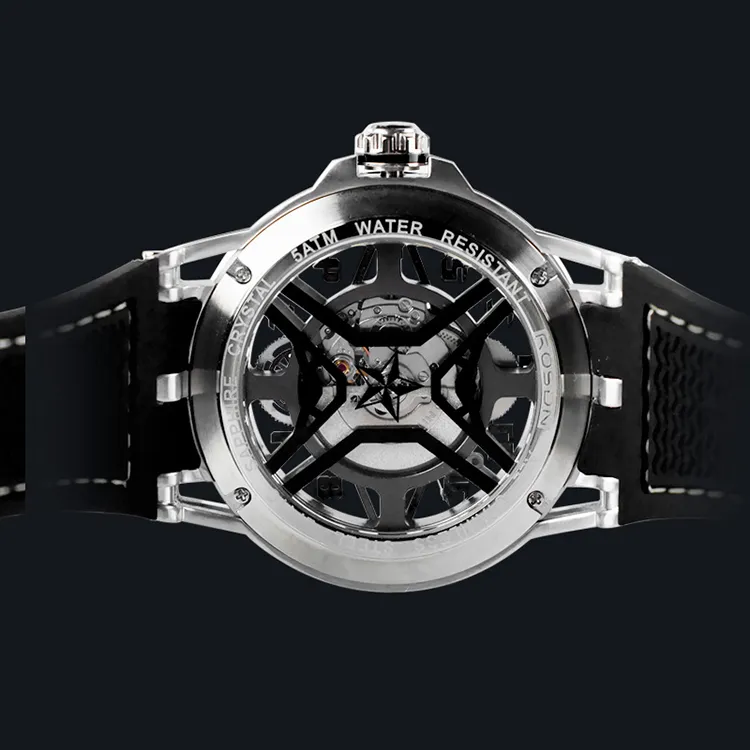 ROSDN Climber Xingji Collection Automatic Mechanical Movement Watch Men's Watches Silver Dial G2711-11