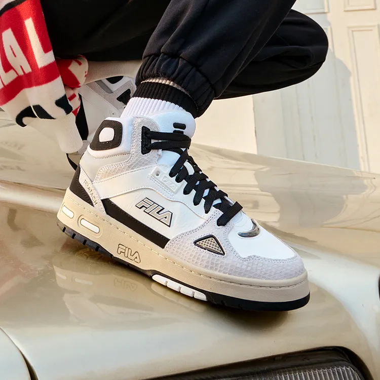 FILA FUSION Teratach Skate Shoes 'White Grey Black' Women's-5