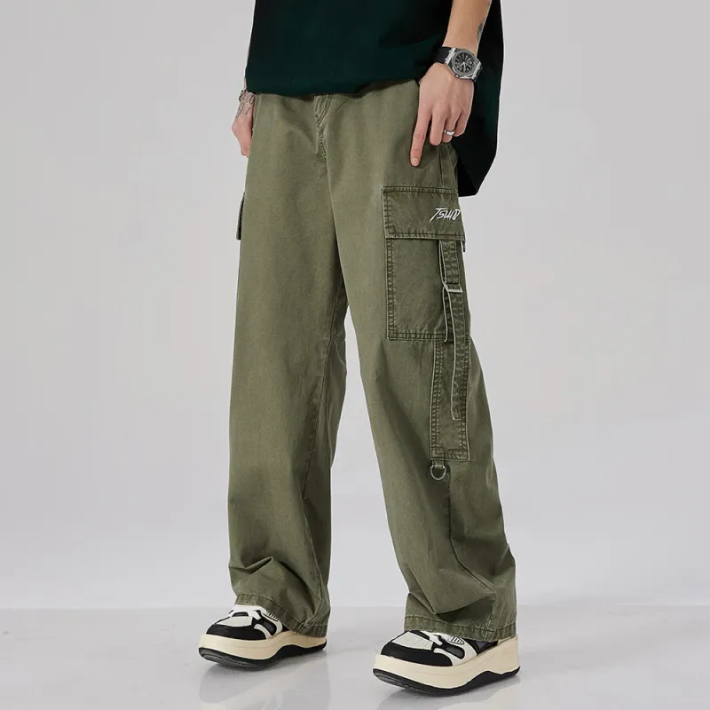 JASONWOOD Cargo Pants Unisex Army Green-5