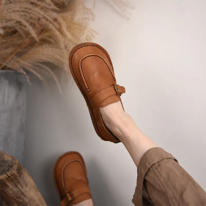 ARTMU Women's Casual Shoes Women's Low Top Coffee/Camel-15