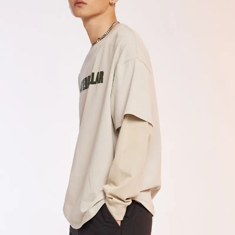 CAT FW22 Mock Two Piece Long Sleeved T Shirt Unisex-4