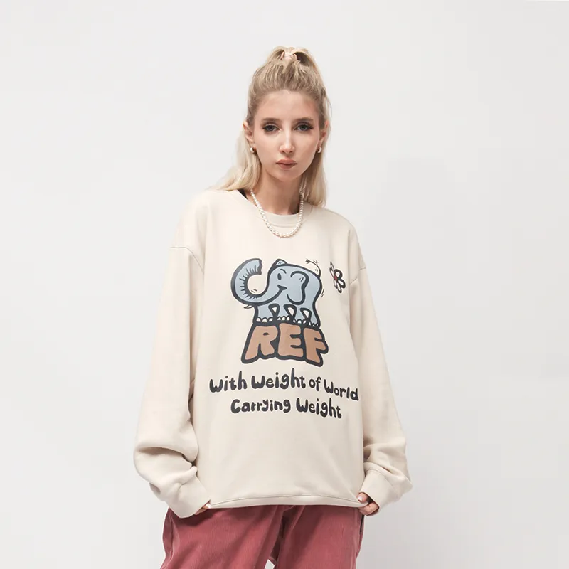 EMPTY REFERENCE Sweatshirt Unisex Ecru-3