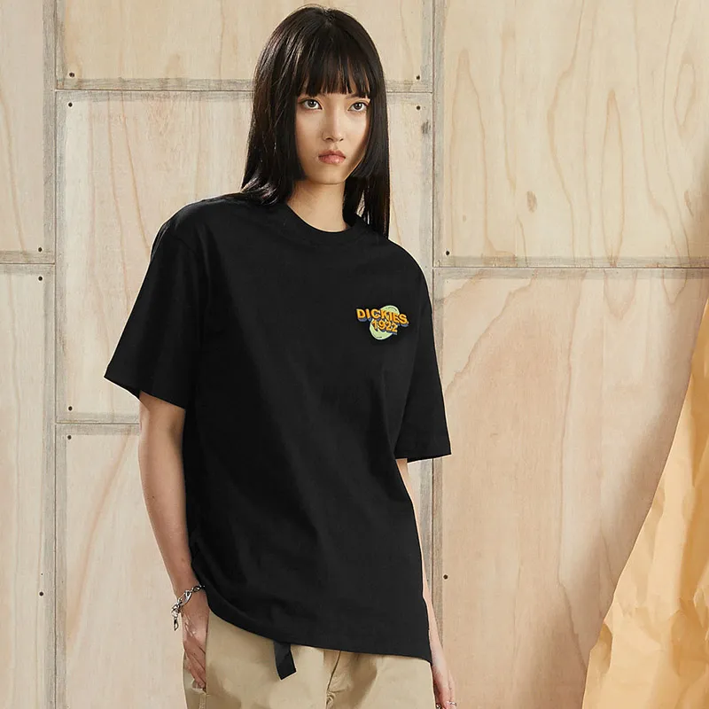 Dickies SS22 Drop Shoulder Sleeve T Shirt Unisex Black-2