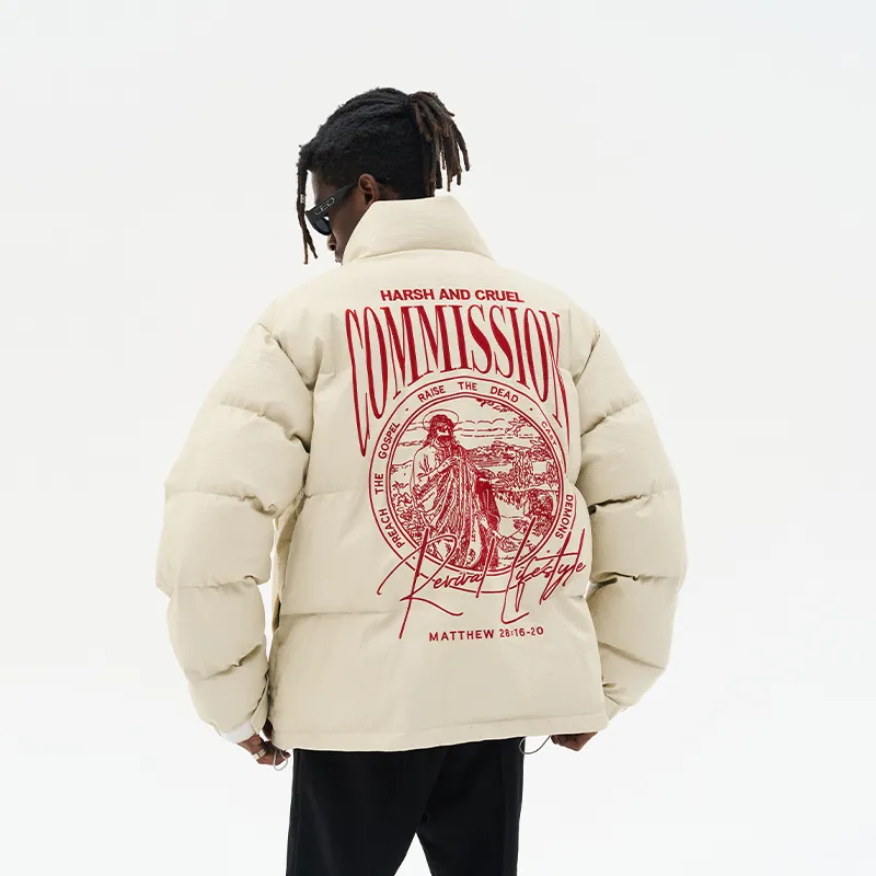 HARSH AND CRUEL Puffer Jackets Unisex-11