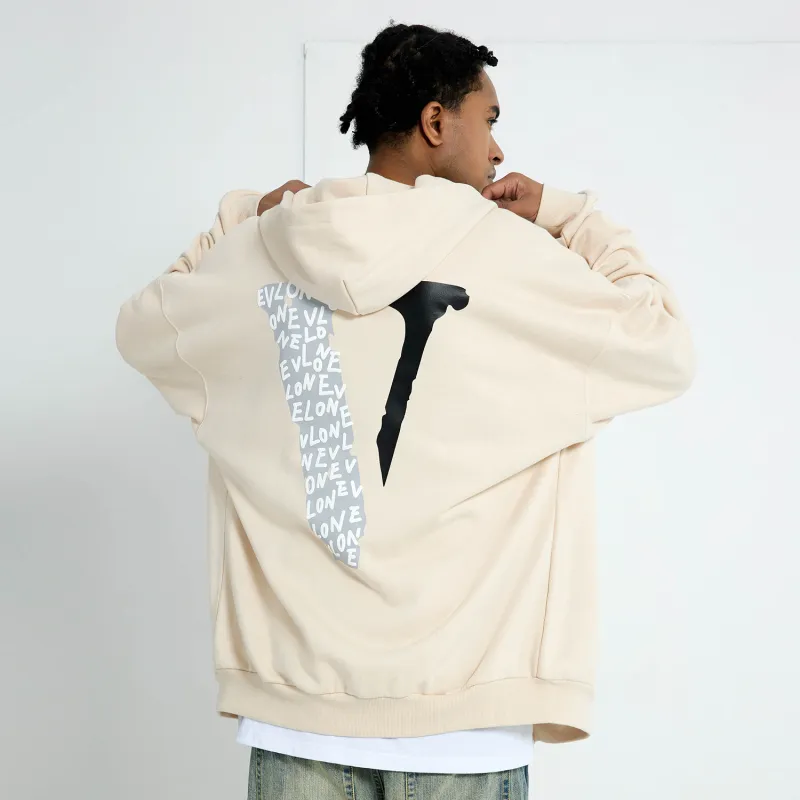 VLONE Sweatshirts Unisex Beige-5