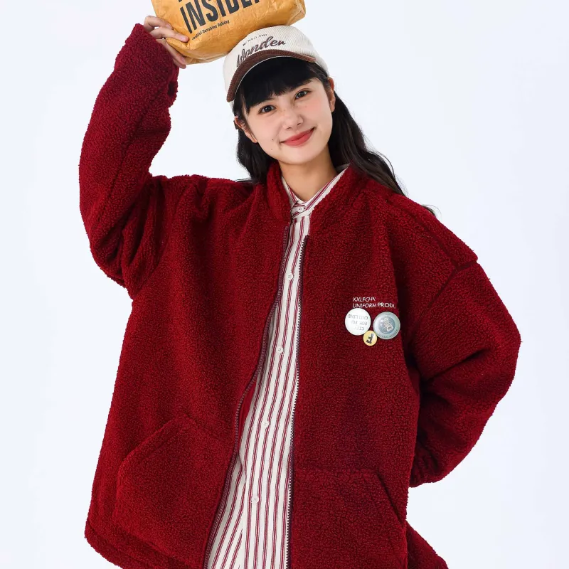 KXLFCHN Loose Fit Thickened Jacket Unisex-8