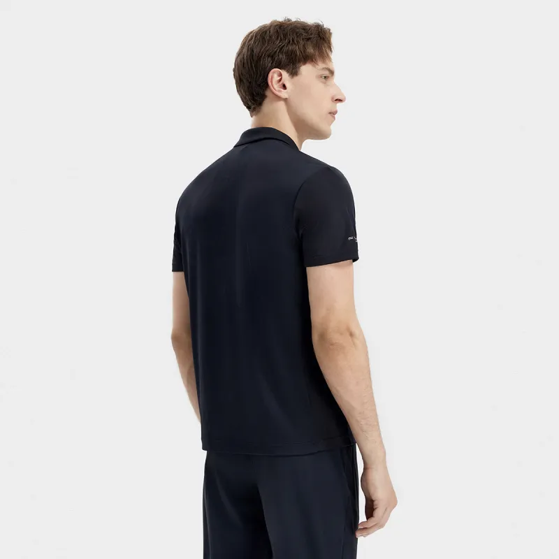 FILA Polo Shirt Men's Pitch Black-4