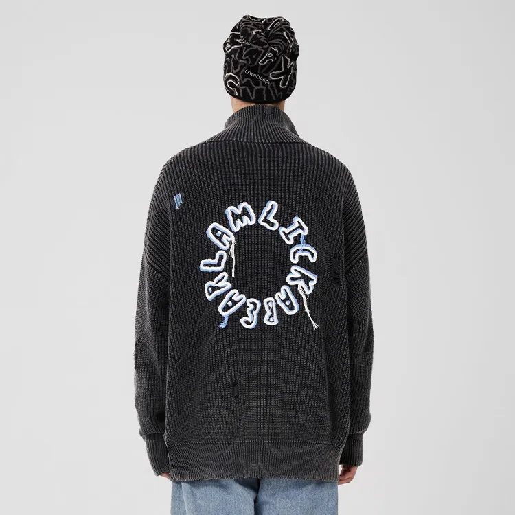 LAMLICKA Sweaters Unisex Dark Gray-2