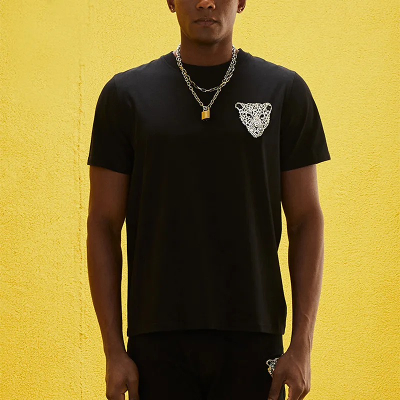 TCH T Shirts Unisex Black With Silver Logo-2