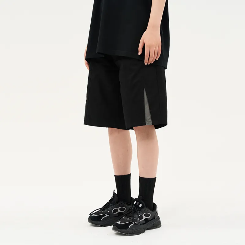 RUNNINWHEEL Loose Fit Shorts Unisex Black-5