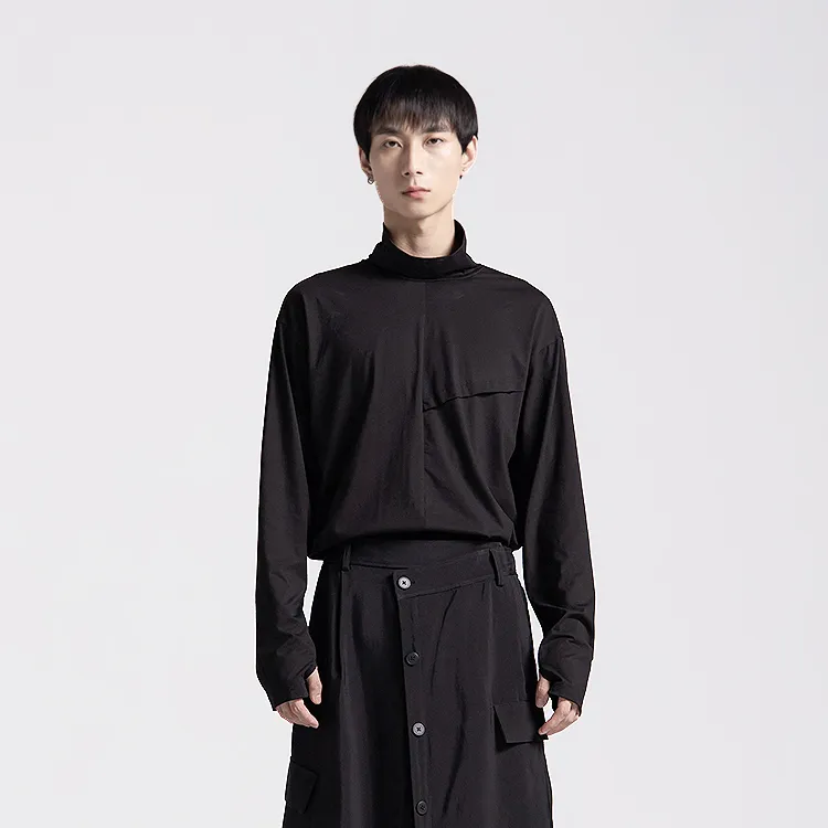 HUANXIANGZHE T Shirts Unisex Black-2