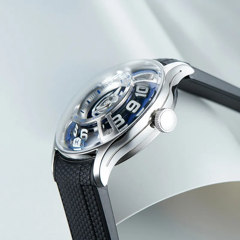 REEF TIGER OBLVLO Collaboration Mechanical Movement Watch Unisex White Dial OBL BLM-8